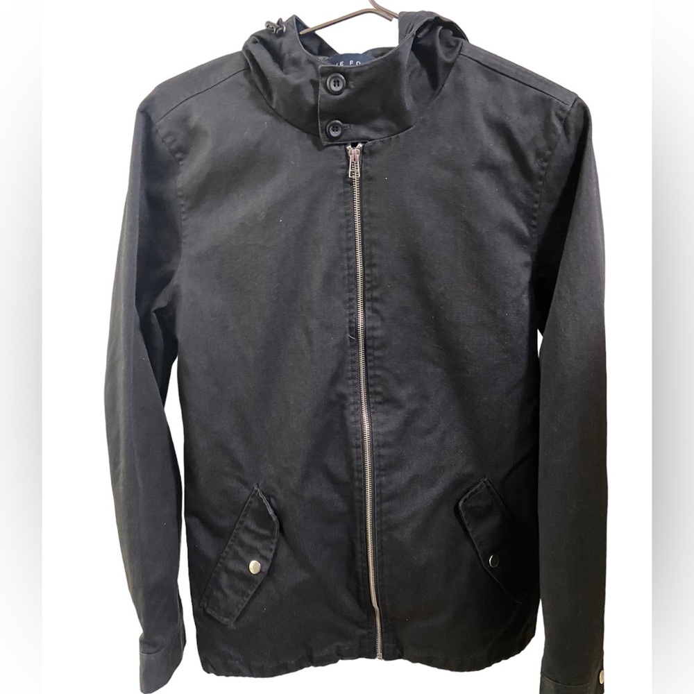 Nice Five Four High End Lightweight Men’s S Matte Black Hoodie Jacket MINTY